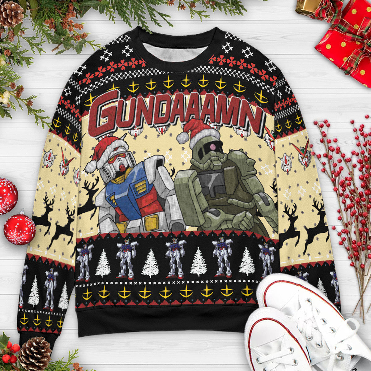 Ugly Christmas Sweatshirt - 3KNASEPD