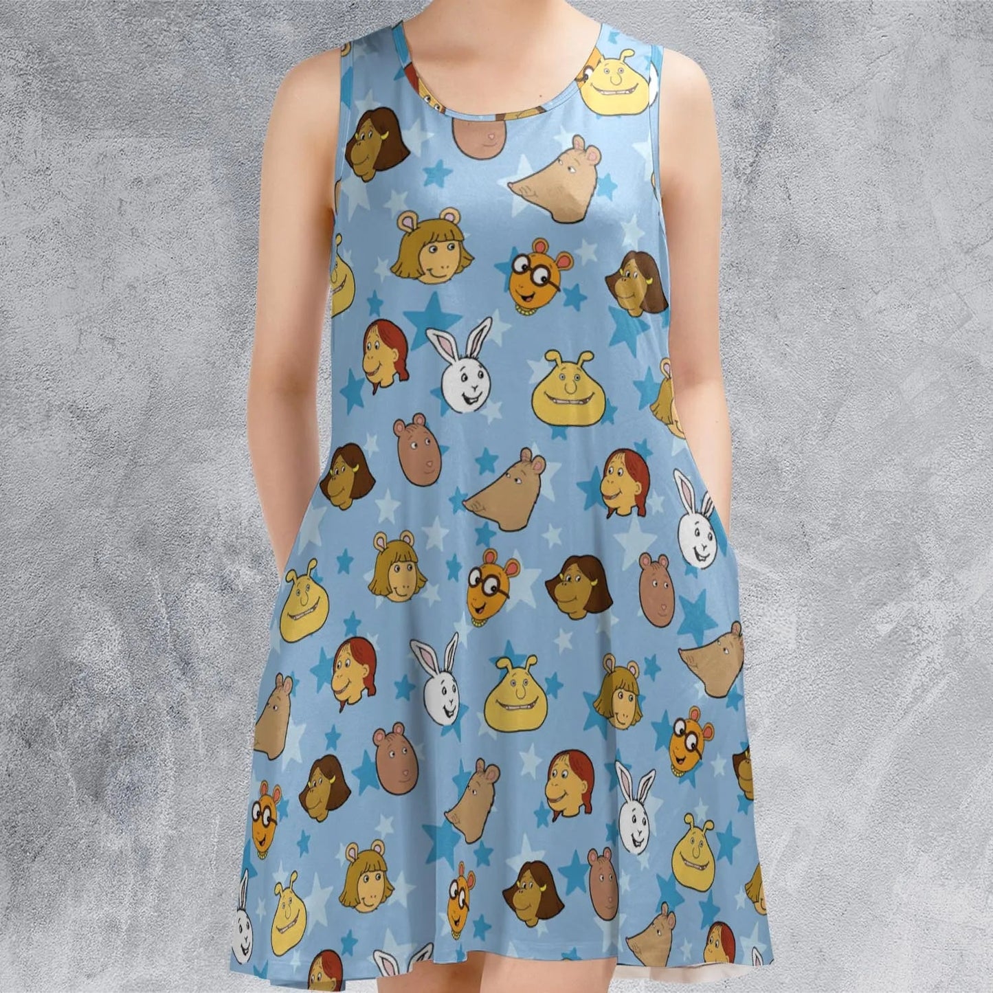 Casual Sleeveless Dress - 17136MFS