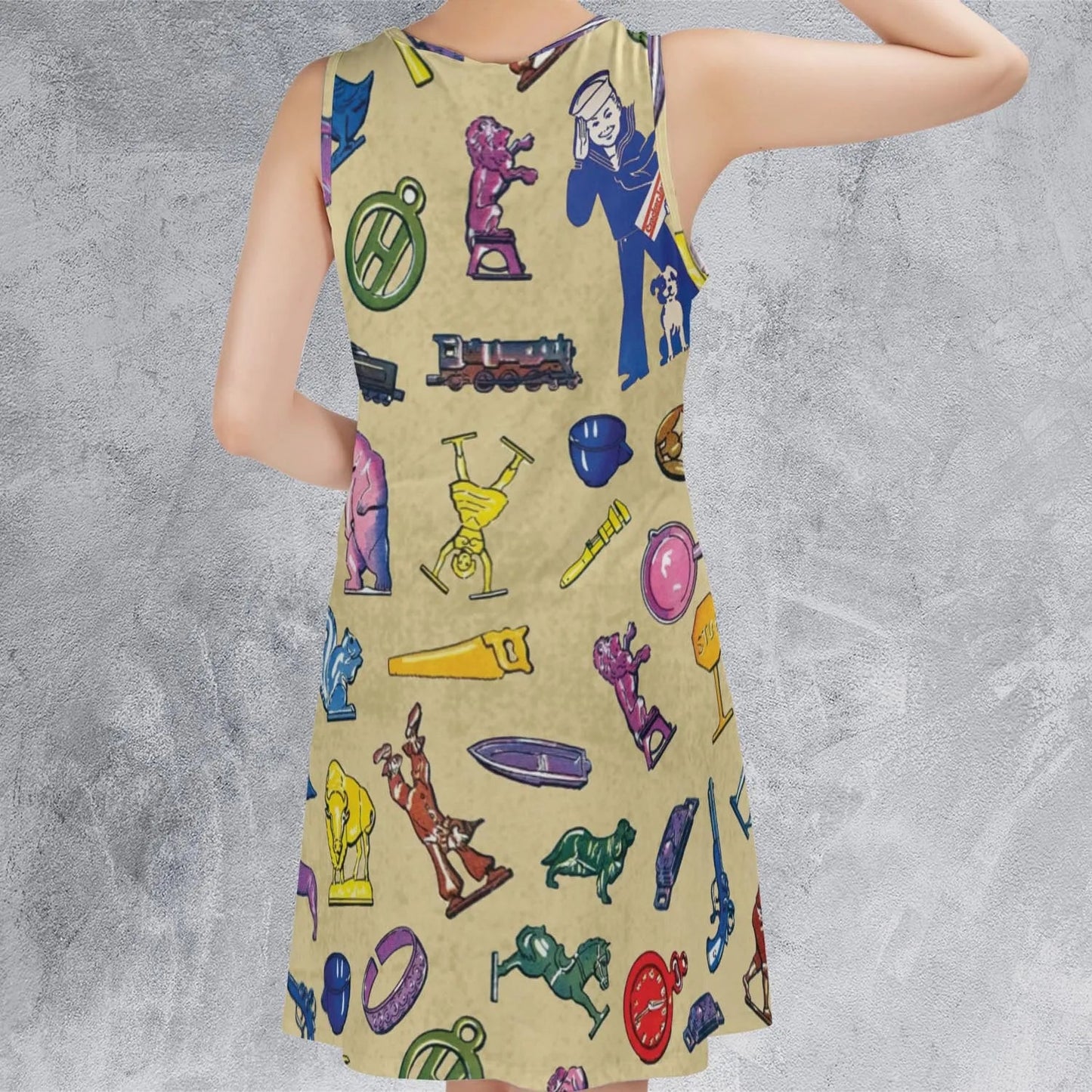 Casual Sleeveless Dress - 1221VLHY