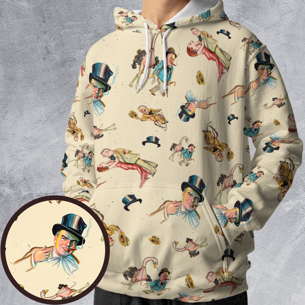 All-over Print Hoodie - 8QNV9JNL -  - 1