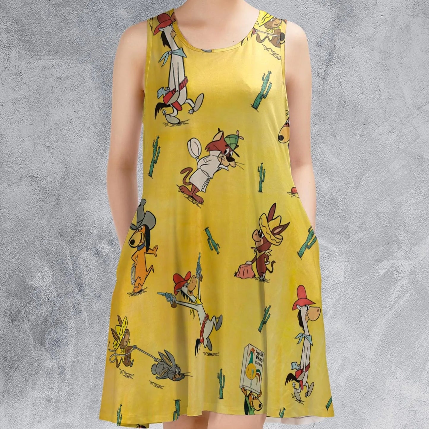 Casual Sleeveless Dress - 83HJ2VKX