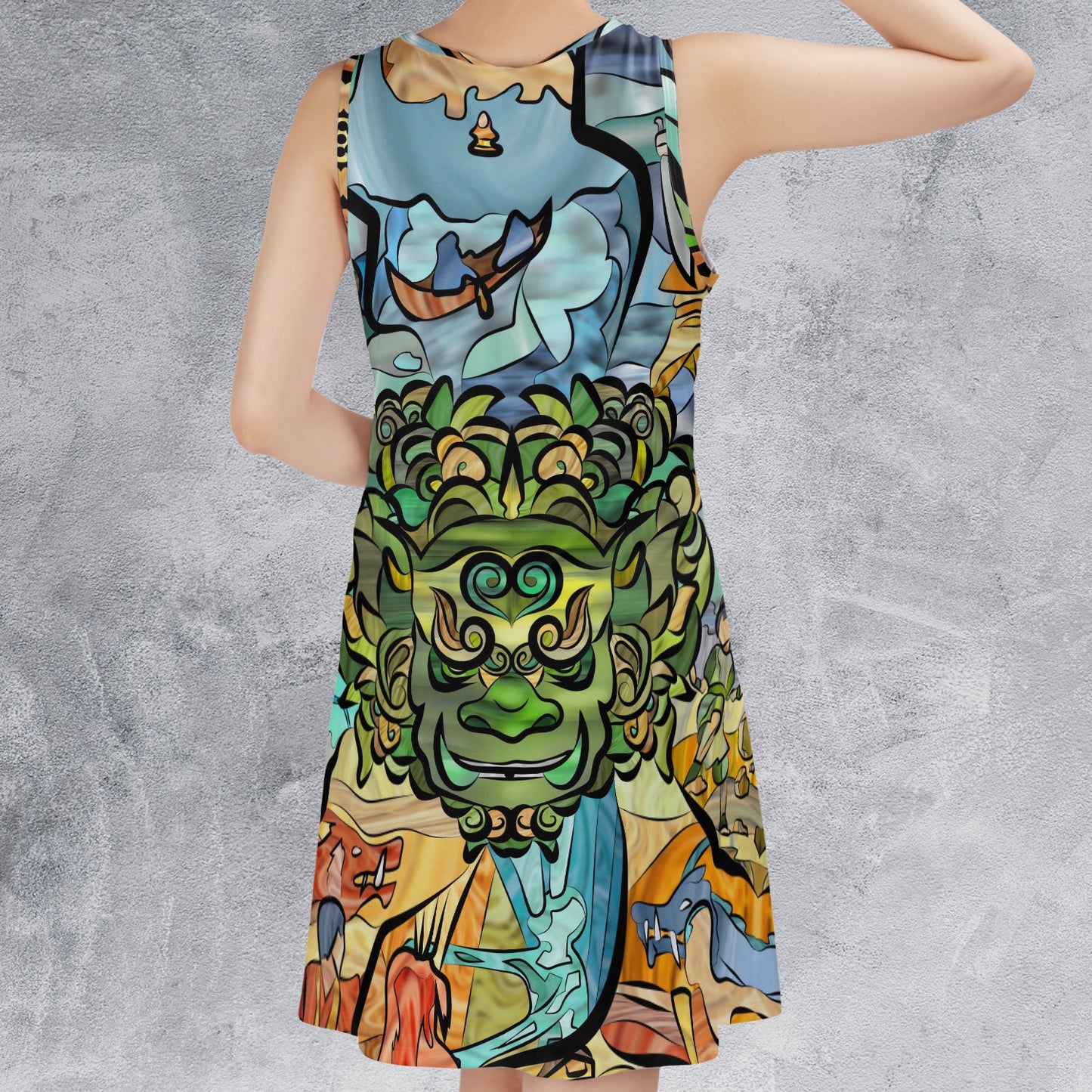 Casual Sleeveless Dress - 5SKGFW6S