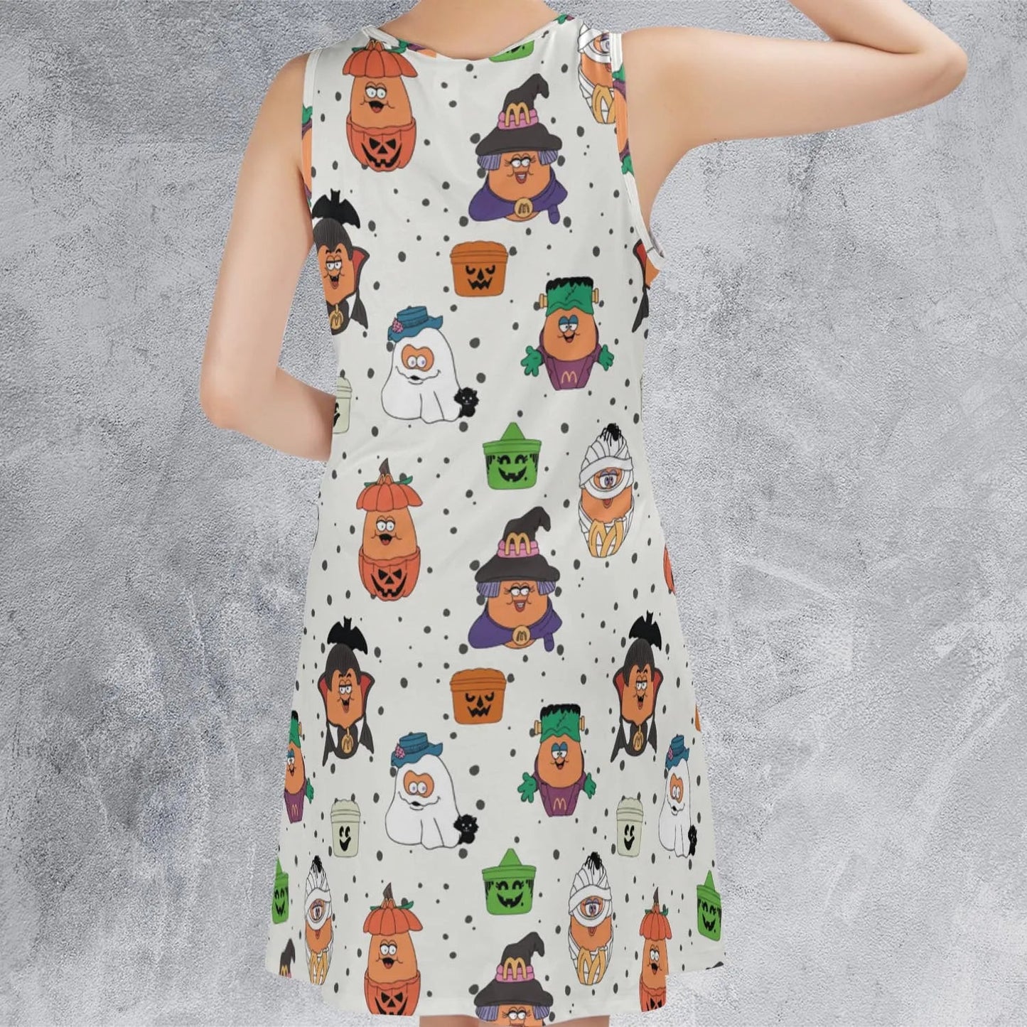 Casual Sleeveless Dress - 32RT6FSZ