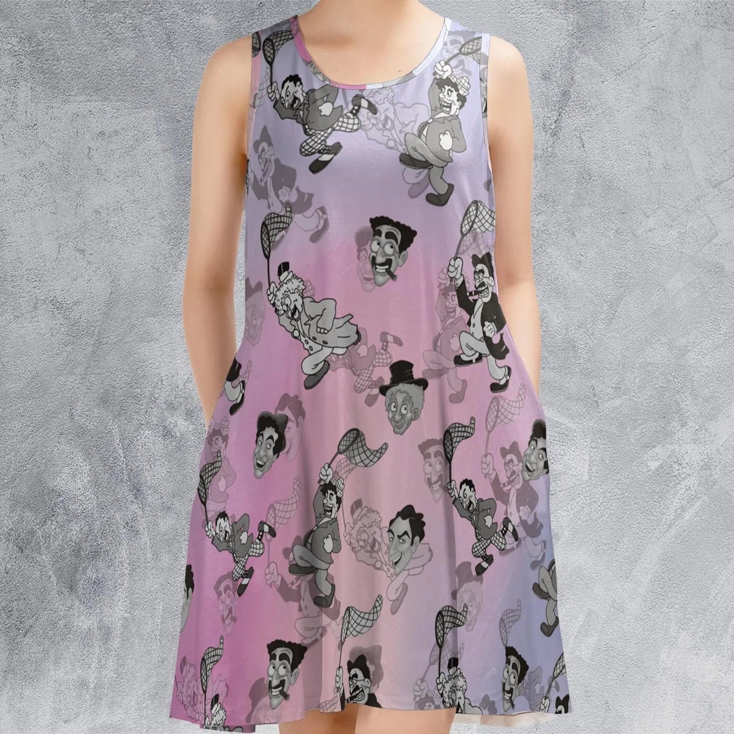 Casual Sleeveless Dress - PQANGGHD