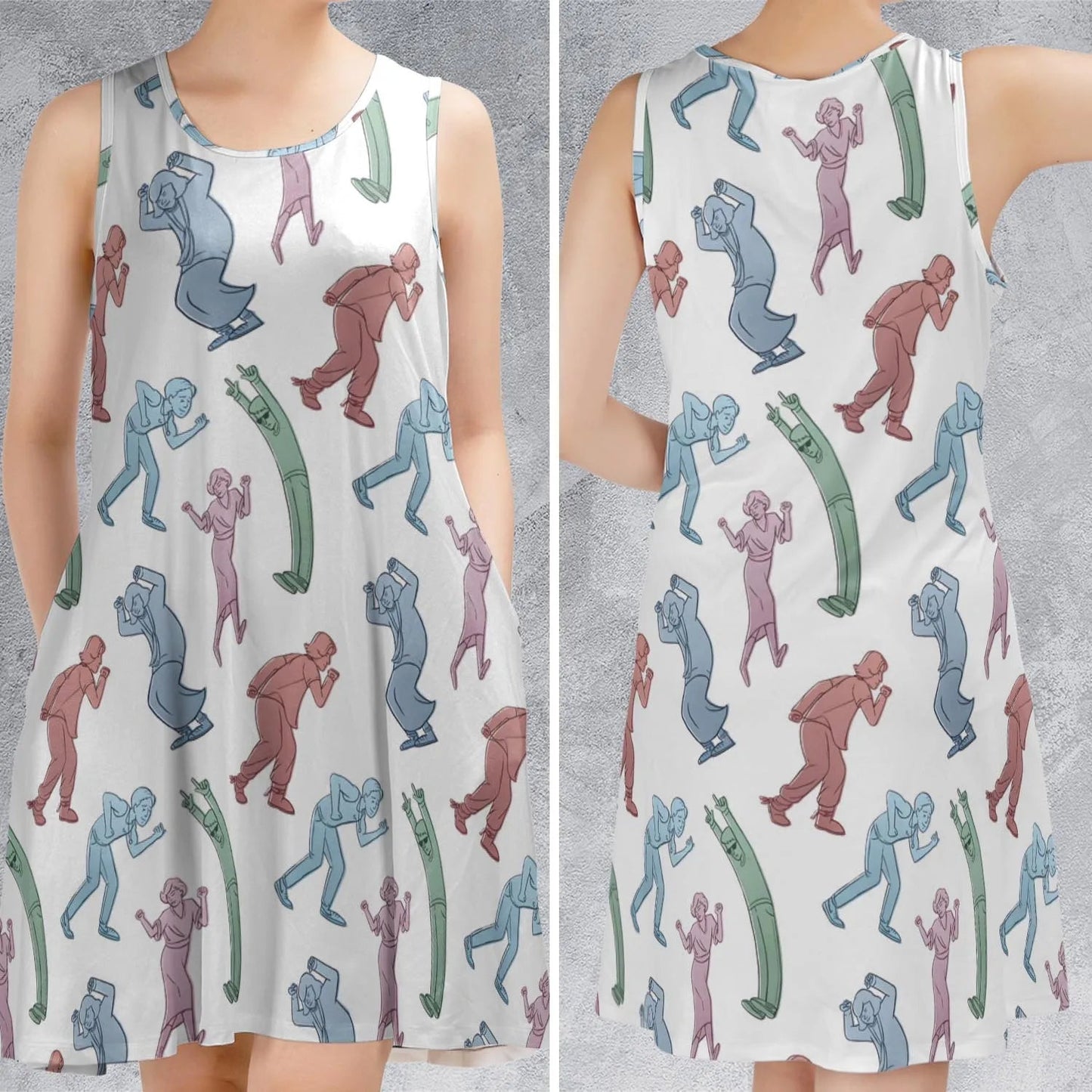 Casual Sleeveless Dress - VFKXJKS8