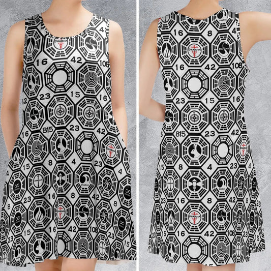 Casual Sleeveless Dress - 8BF4JS6M