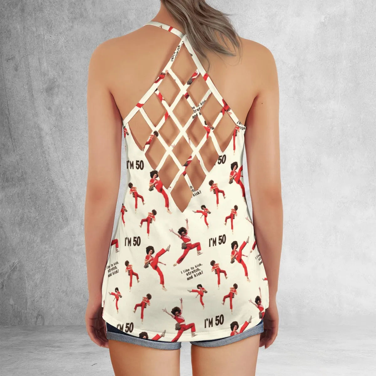 Lattice Back Tank Top - WRRW6YJZ
