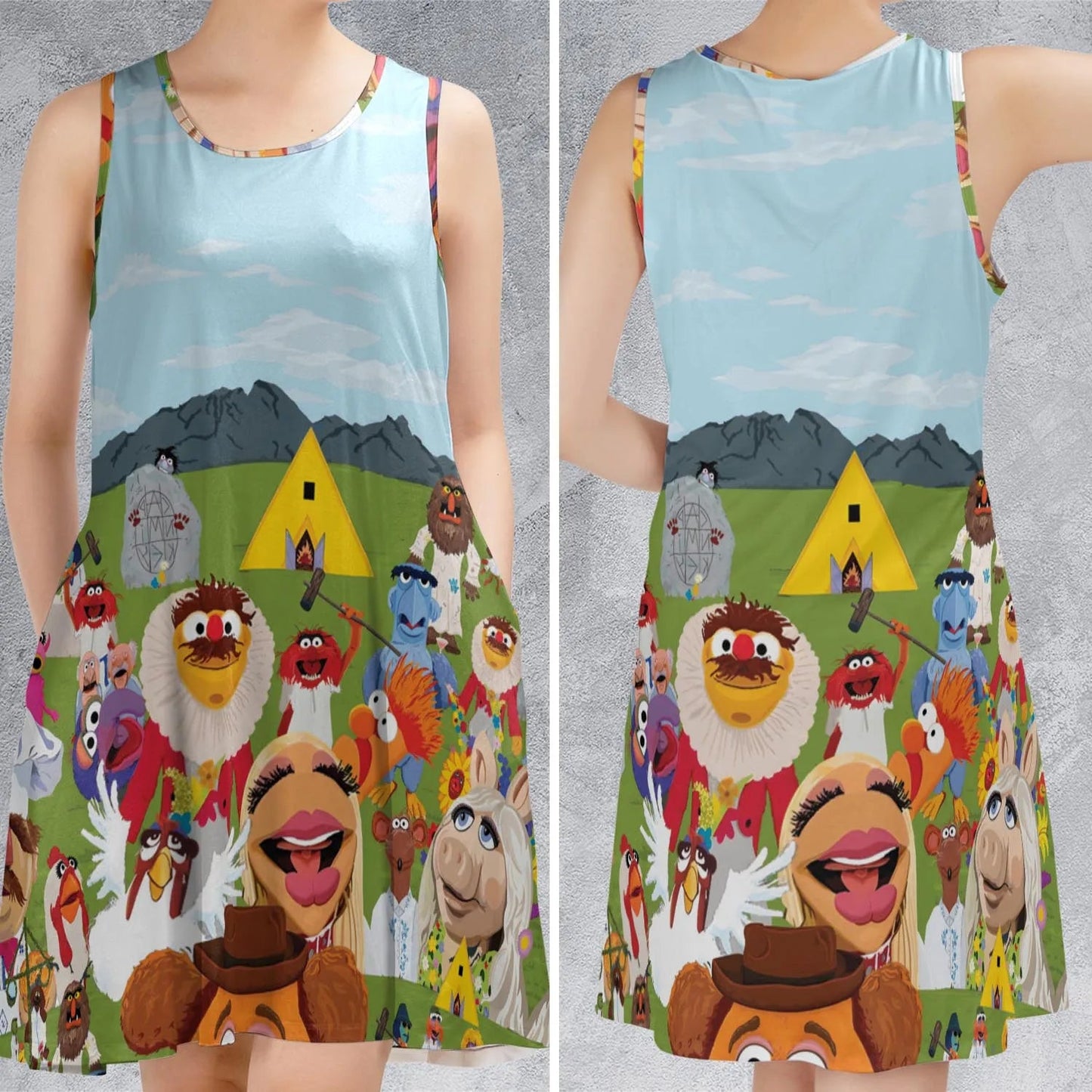 Casual Sleeveless Dress - ZTFYSSYD