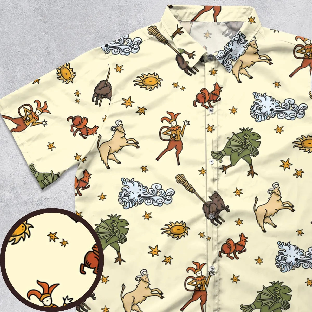 Short Sleeve Button Shirt - JD69LD57