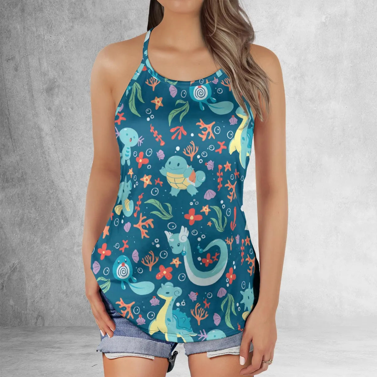Lattice Back Tank Top - YRZF3UVX