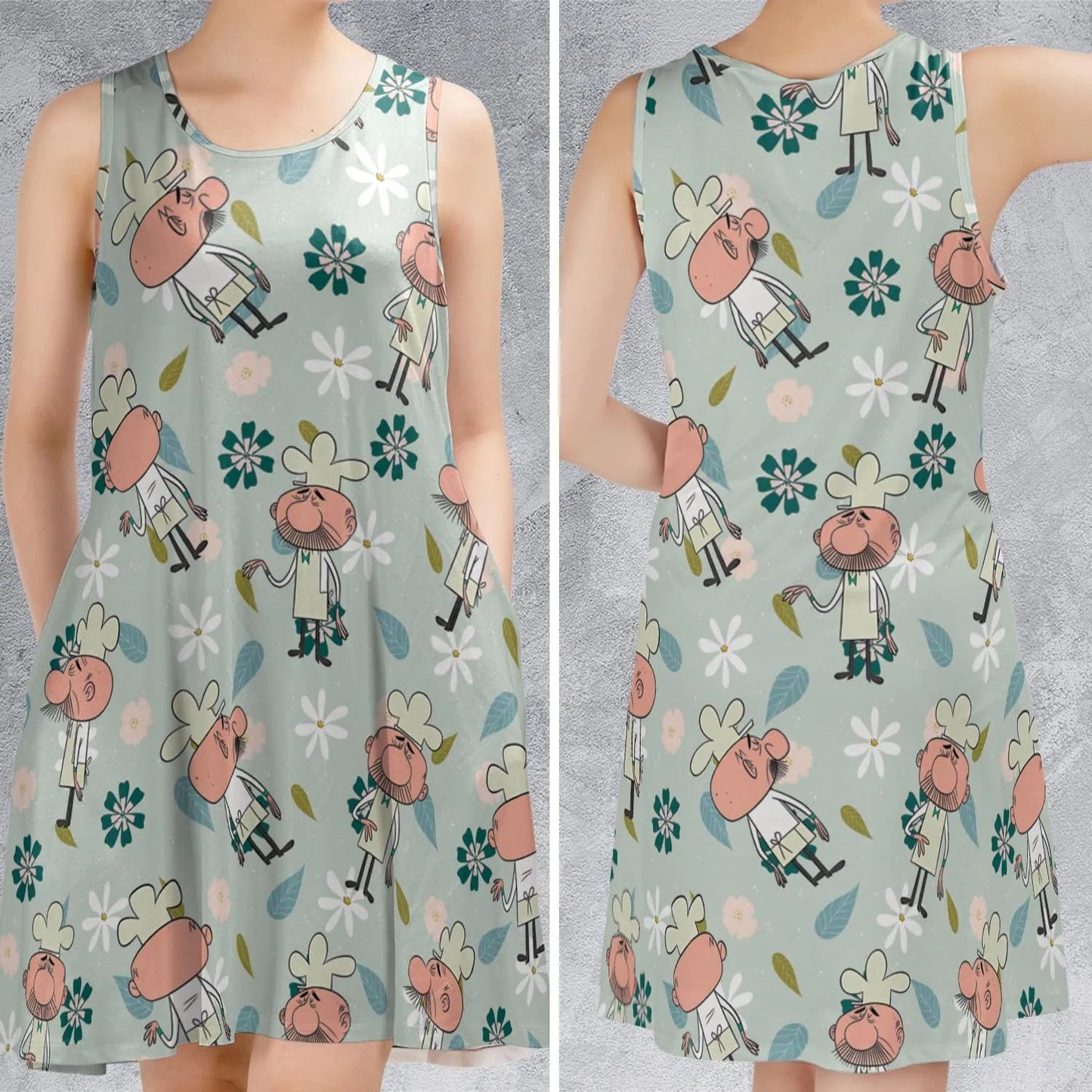 Casual Sleeveless Dress - CXNZ3MFB