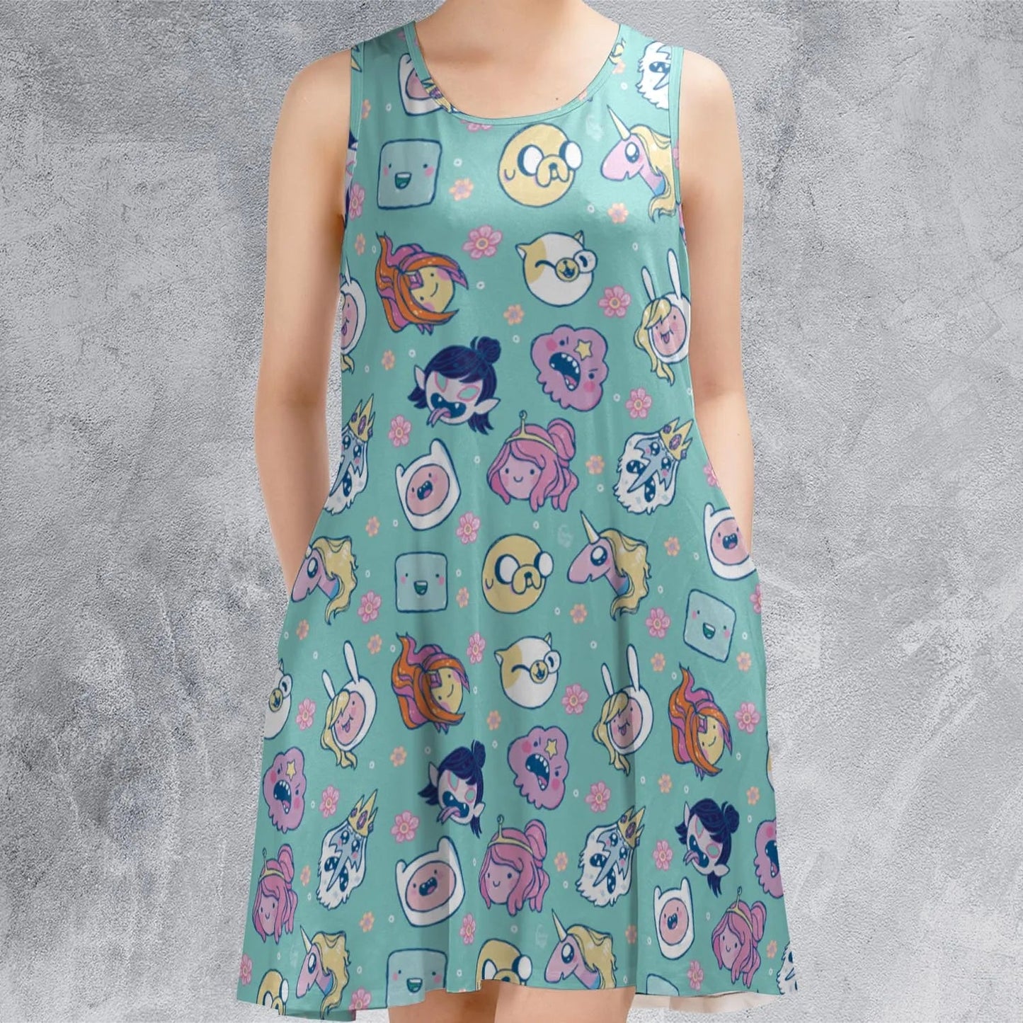 Casual Sleeveless Dress - 687UB3VX