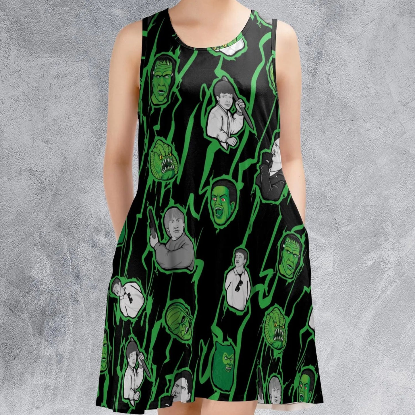 Casual Sleeveless Dress - YEHG8BZH