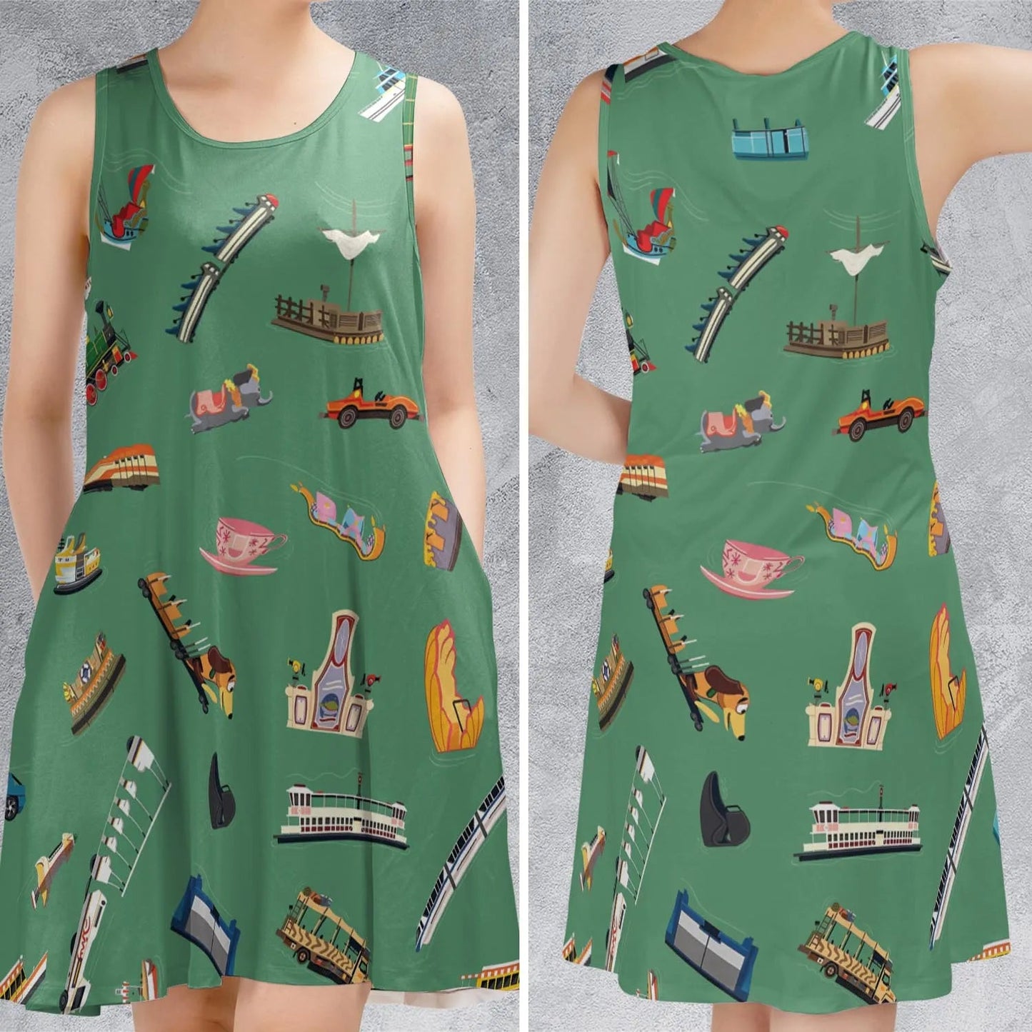 Casual Sleeveless Dress - X9FHPJ12