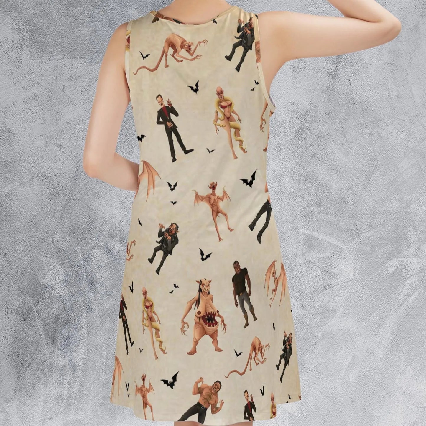 Casual Sleeveless Dress - BJTMD73F