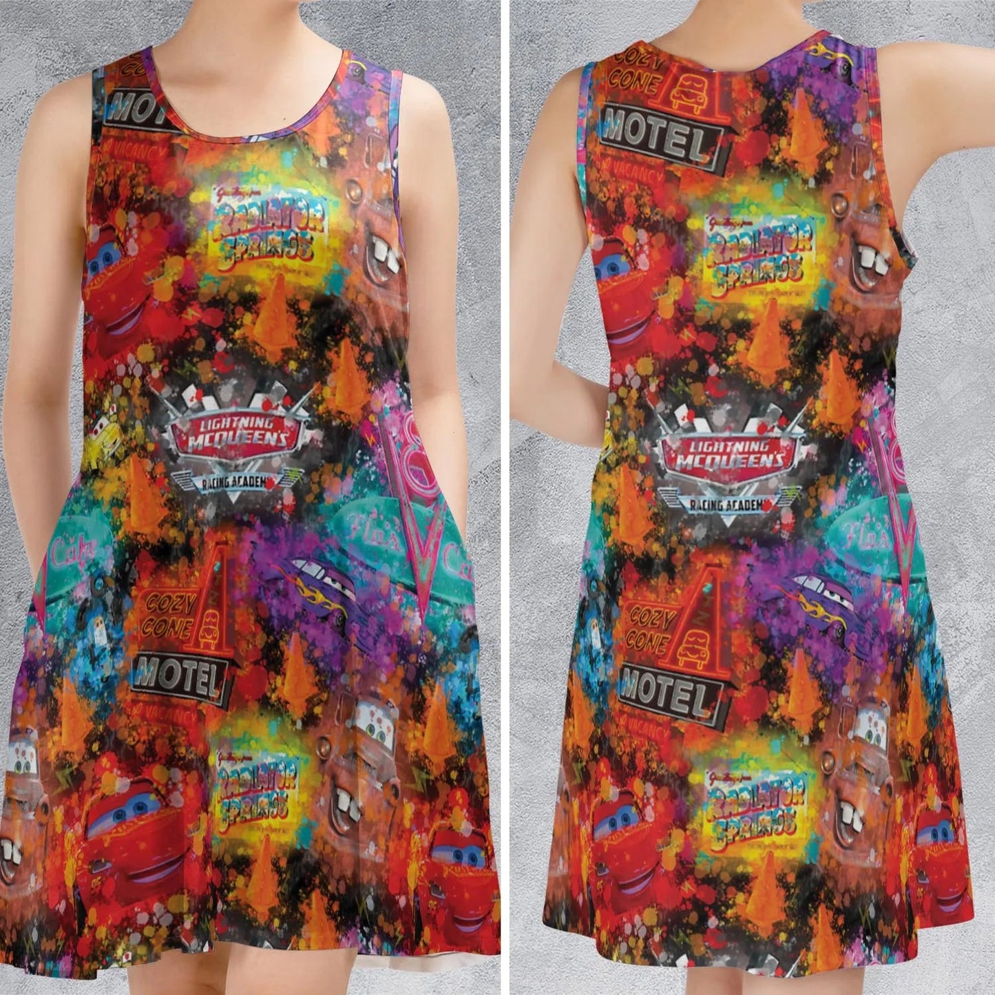 Casual Sleeveless Dress - EGWP53F7