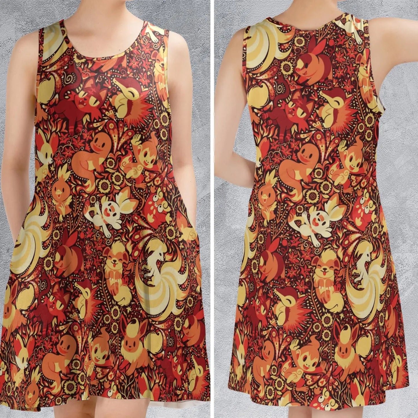 Casual Sleeveless Dress - VHNR6LRB