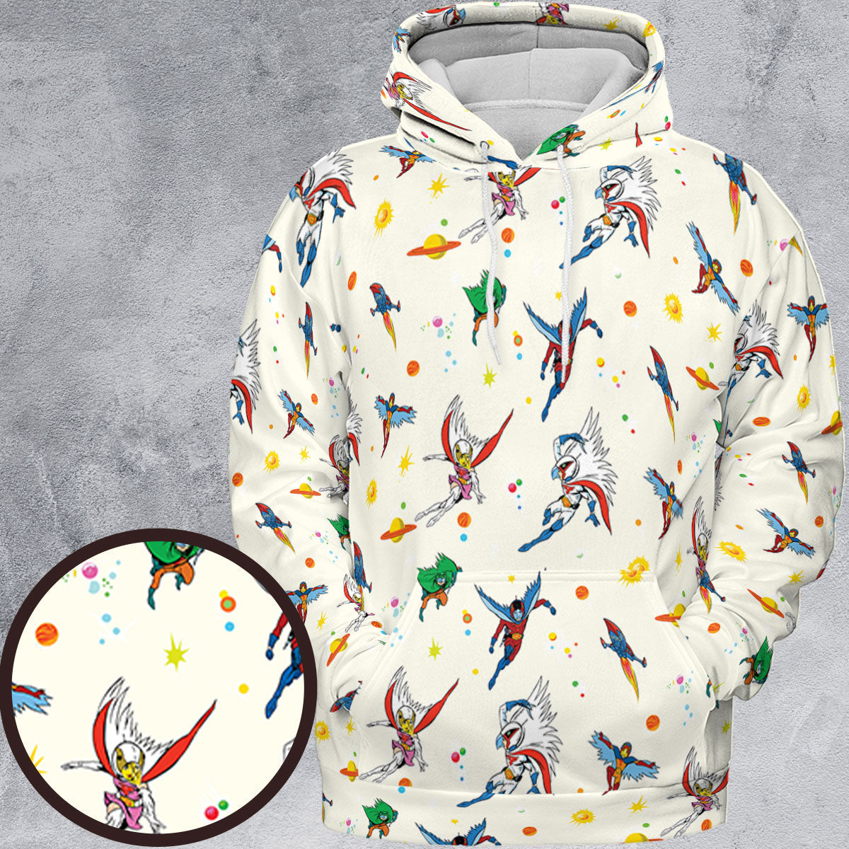 Full Print Hoodie - AUZVXYUK