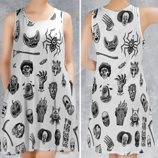 Casual Sleeveless Dress - AKV3NBSX