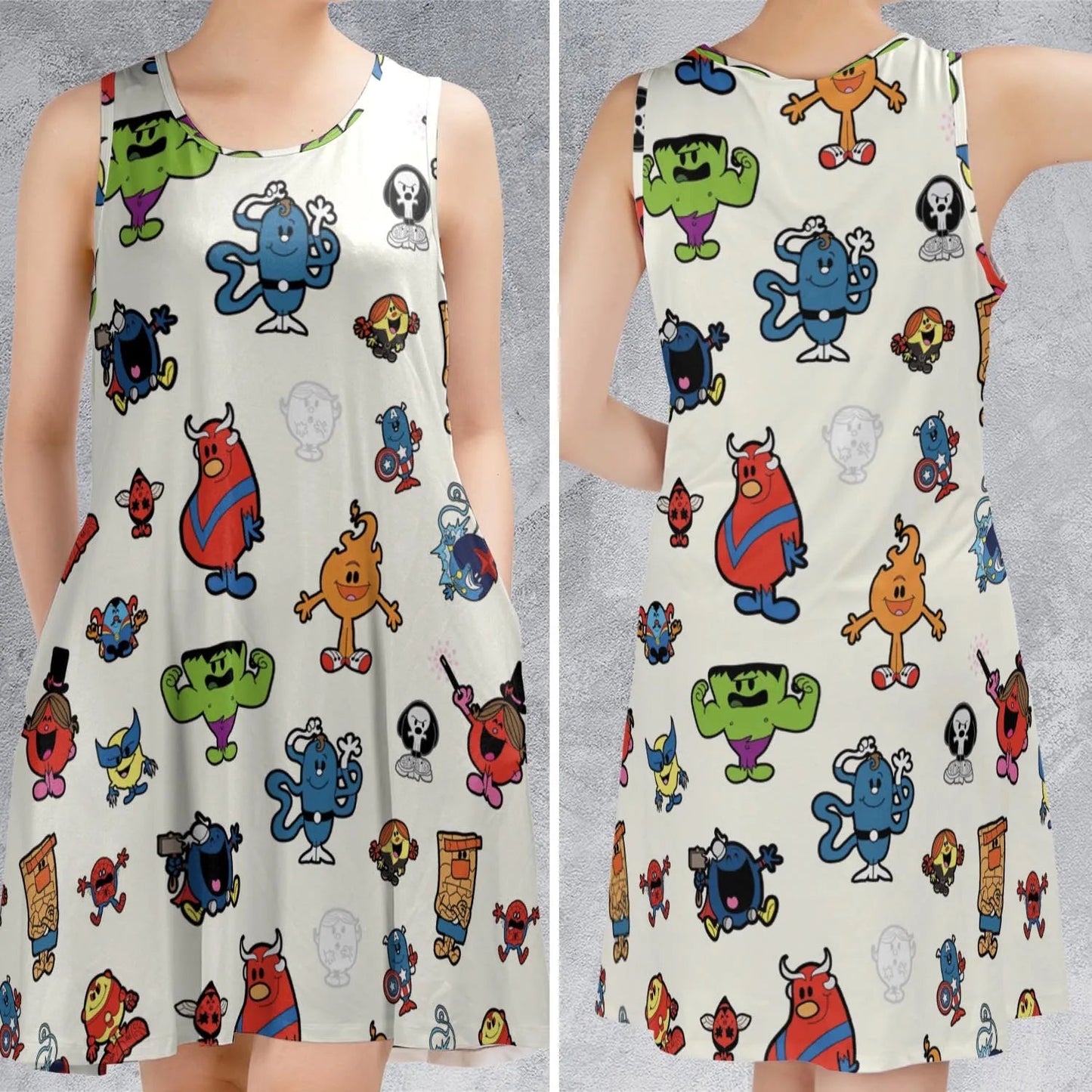 Casual Sleeveless Dress - 1LARX4S9