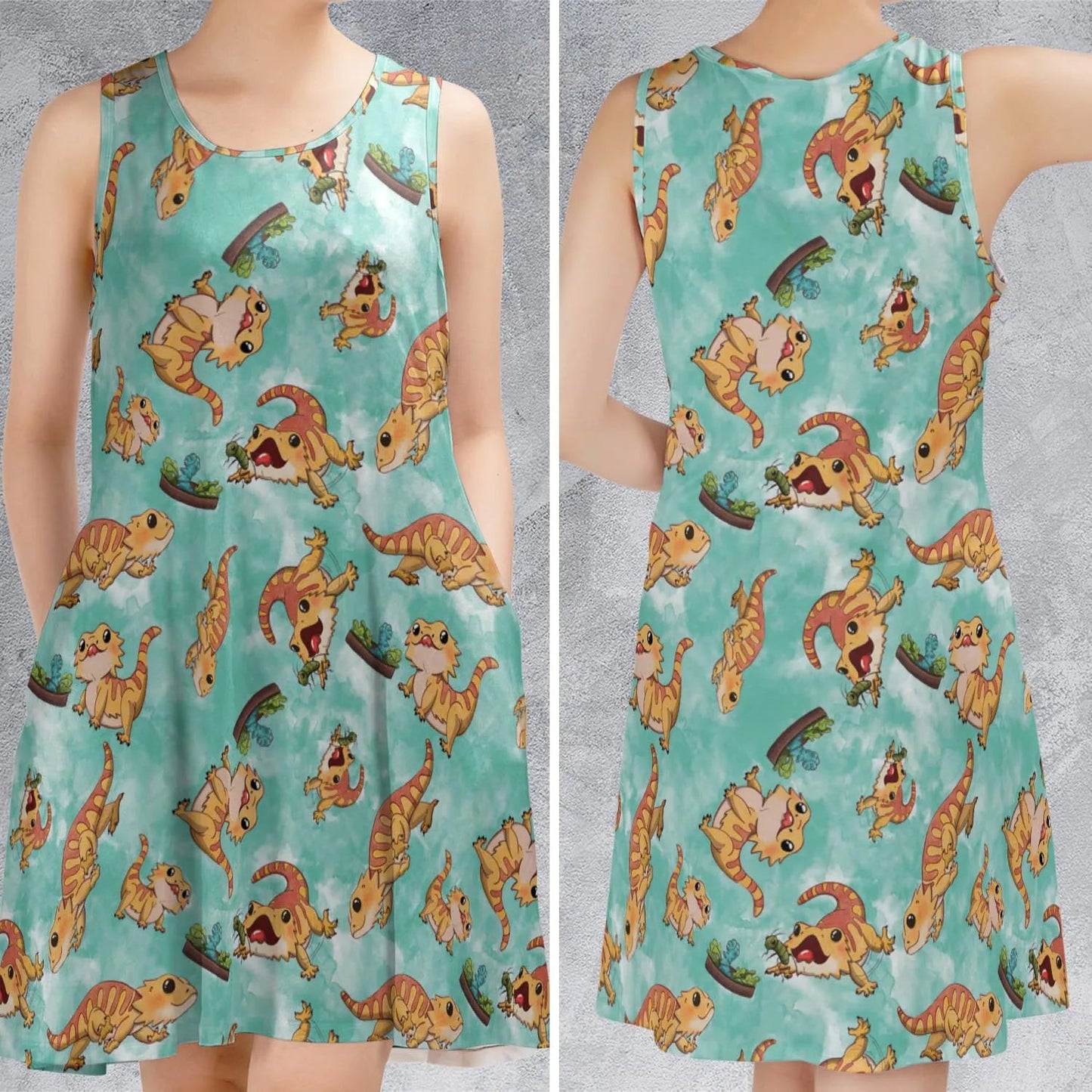 Casual Sleeveless Dress - FTQJK7L6