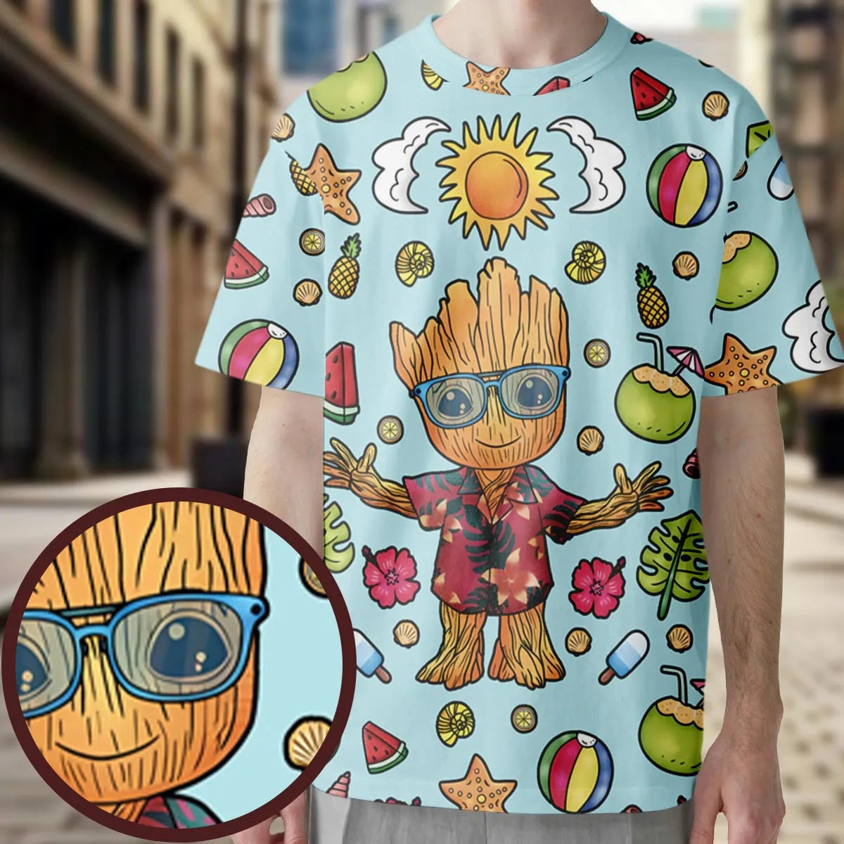 Full Print T-Shirt - SKLTGNK9
