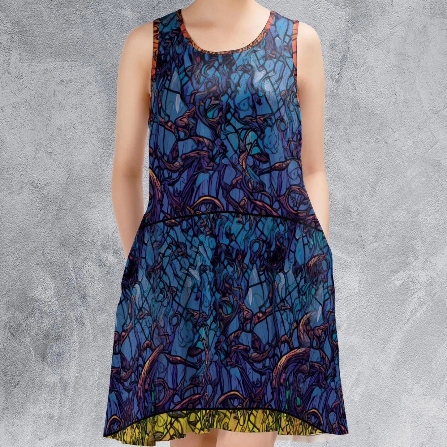 Casual Sleeveless Dress - M2XF2TSD
