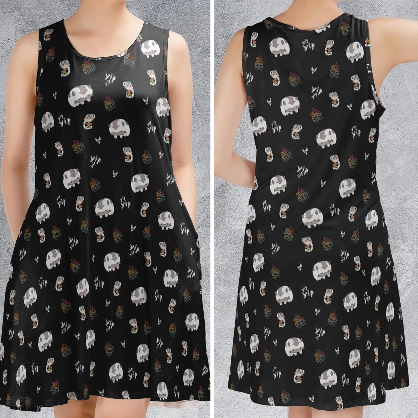 Casual Sleeveless Dress - U2HADFB3