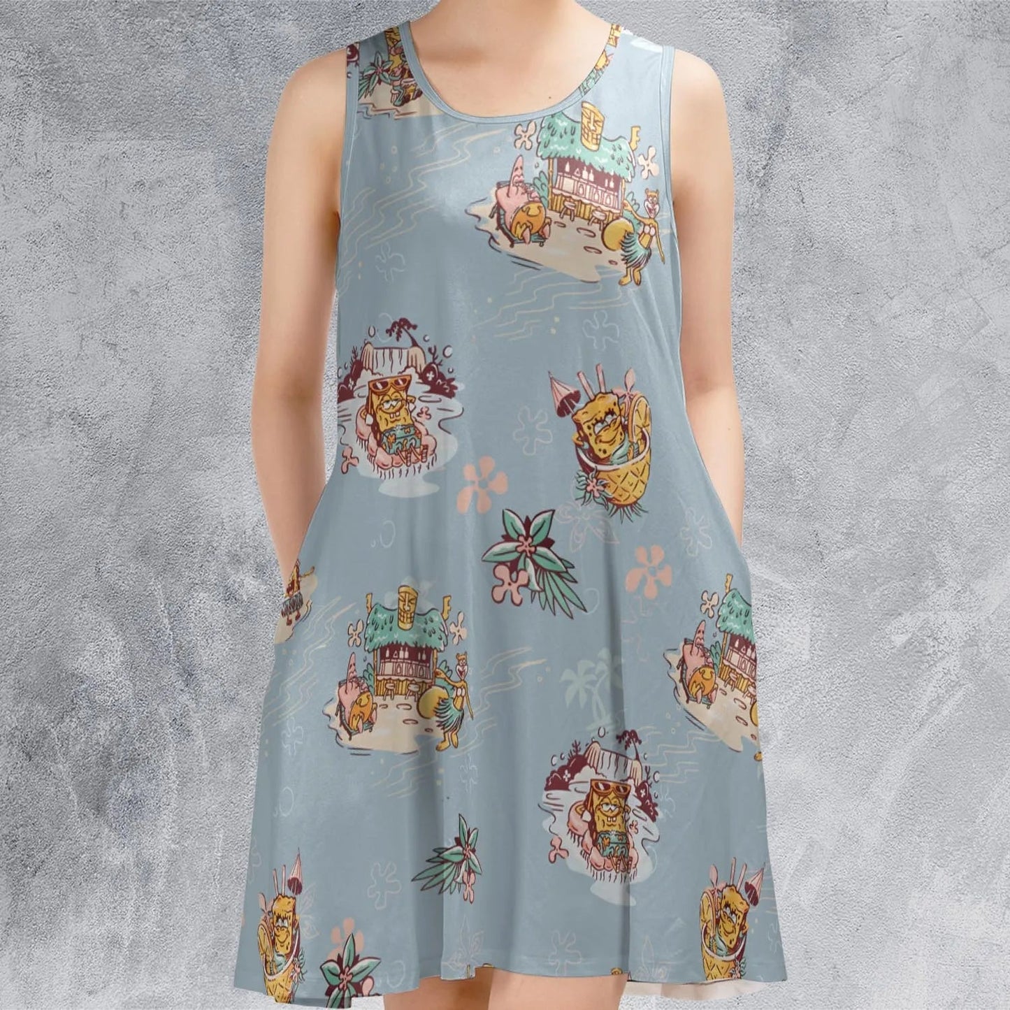 Casual Sleeveless Dress - YEGAVLMF