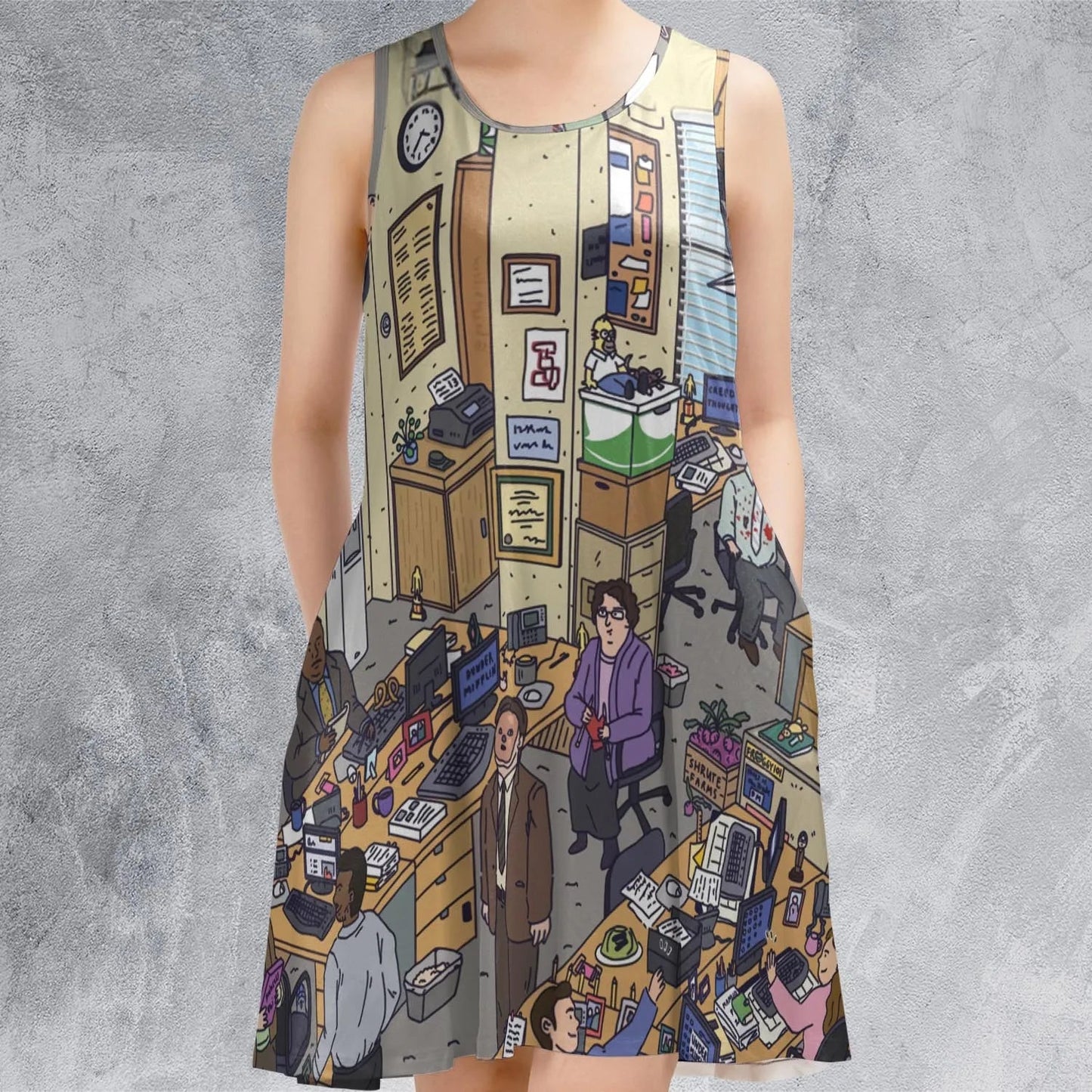 Casual Sleeveless Dress - F8DRY853