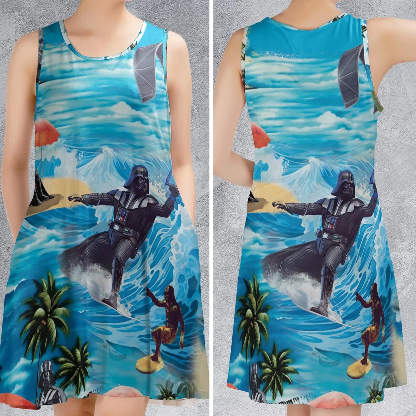 Casual Sleeveless Dress - 6QFHBM49