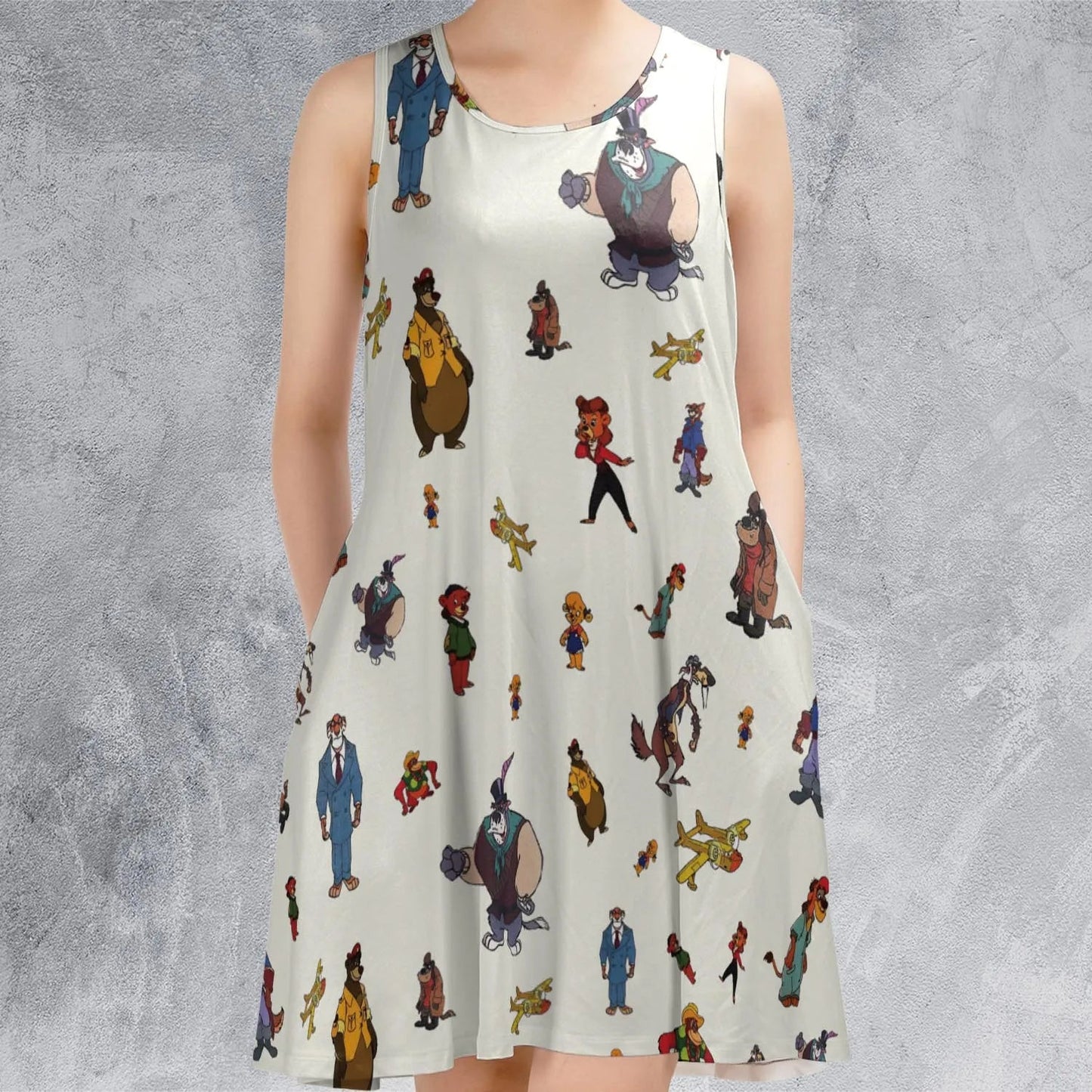 Casual Sleeveless Dress - E6H9MS2B