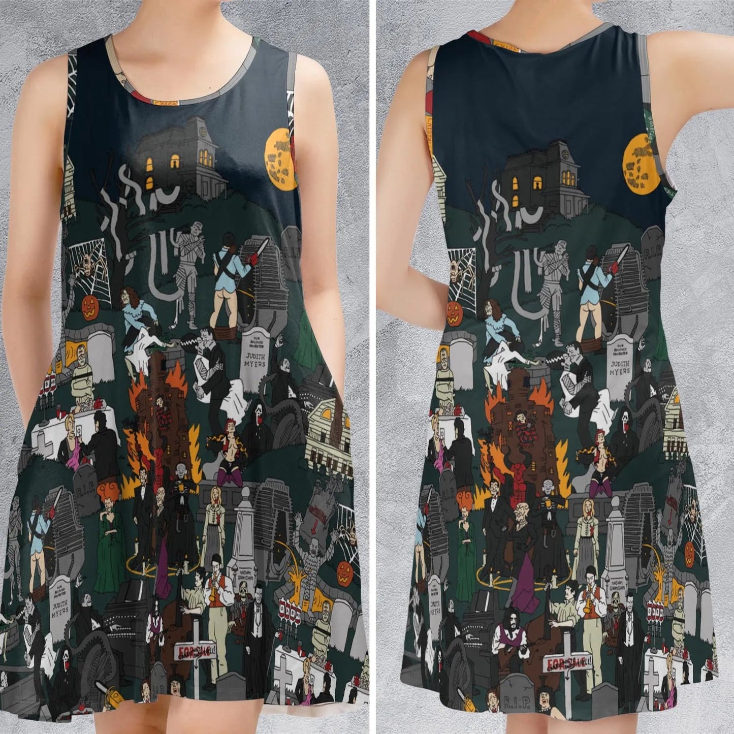 Casual Sleeveless Dress - PBTX1TJ1