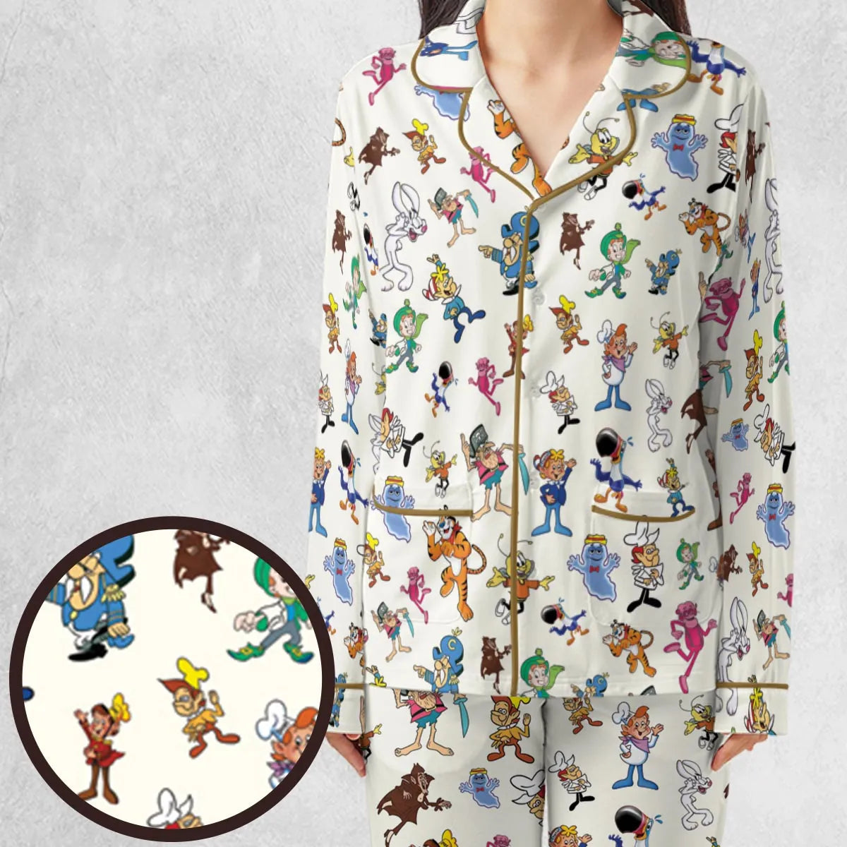 Stretch Long-Sleeve Pajamas Set - 8SXL2HQS