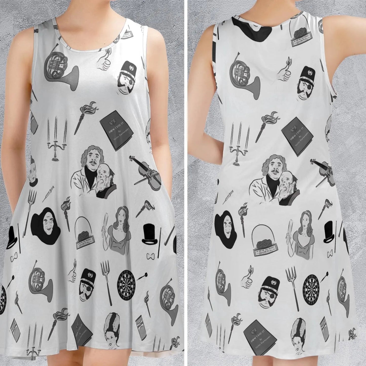 Casual Sleeveless Dress - G89KZH3Z