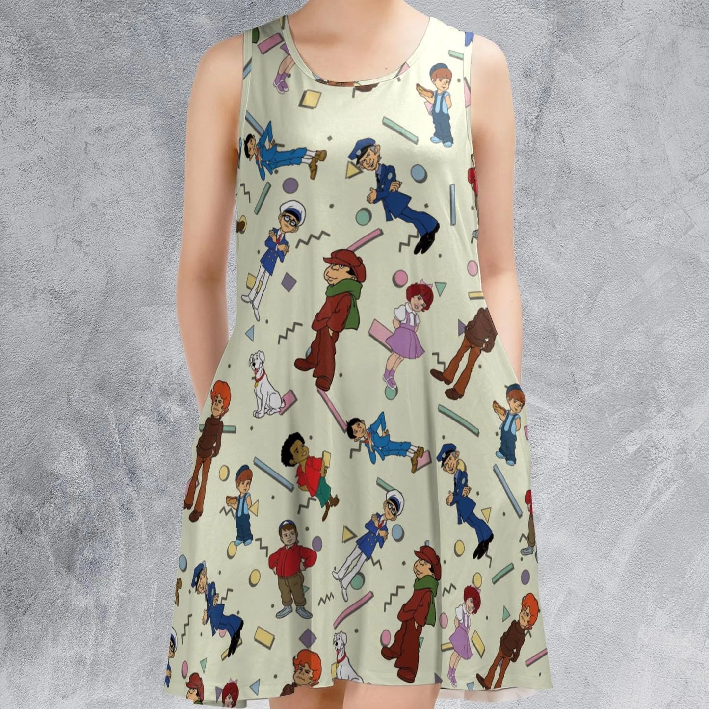 Casual Sleeveless Dress - PSQH9AFK
