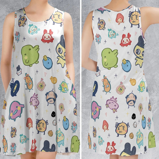 Casual Sleeveless Dress - AUZFFMRN