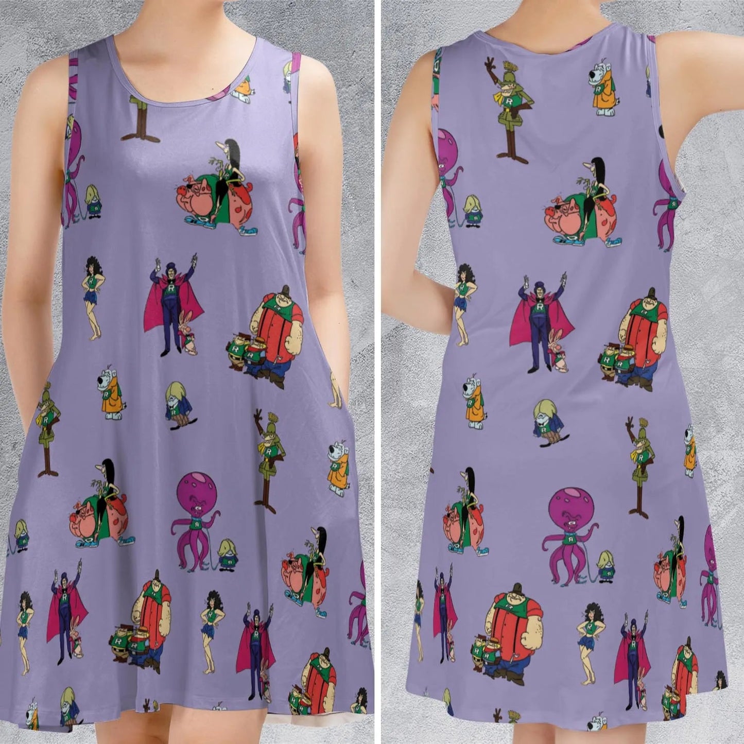 Casual Sleeveless Dress - BXX1Y39N