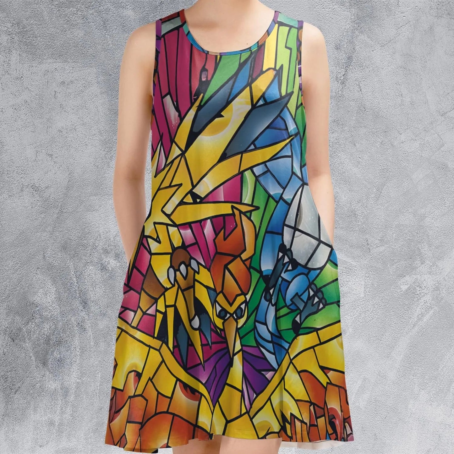 Casual Sleeveless Dress - G3N6V3MR
