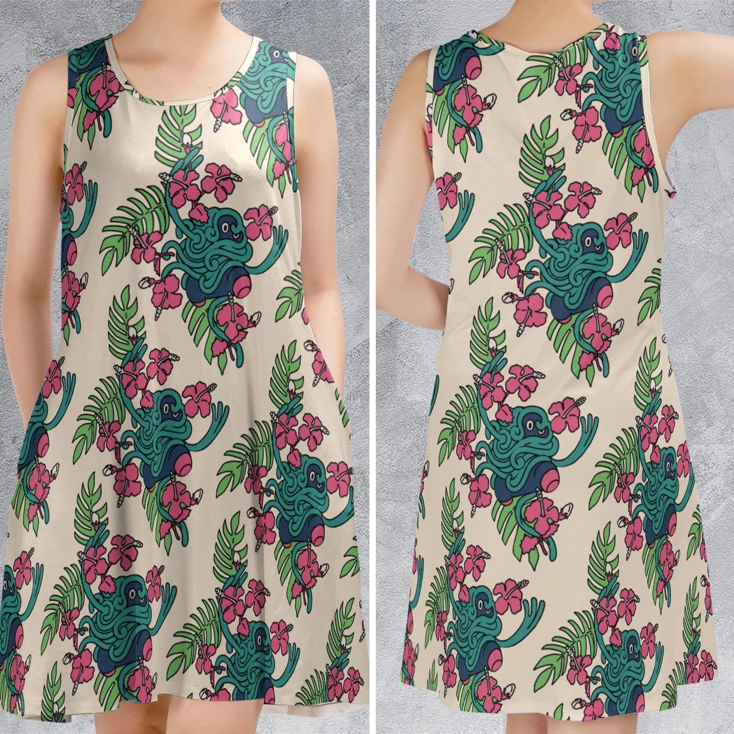 Casual Sleeveless Dress - XHL459HF