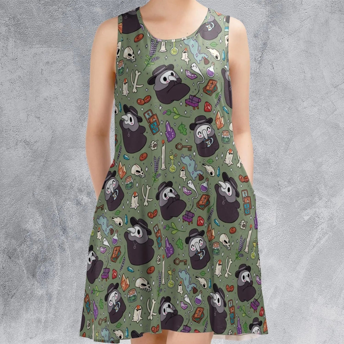 Casual Sleeveless Dress - 96MX6LRZ