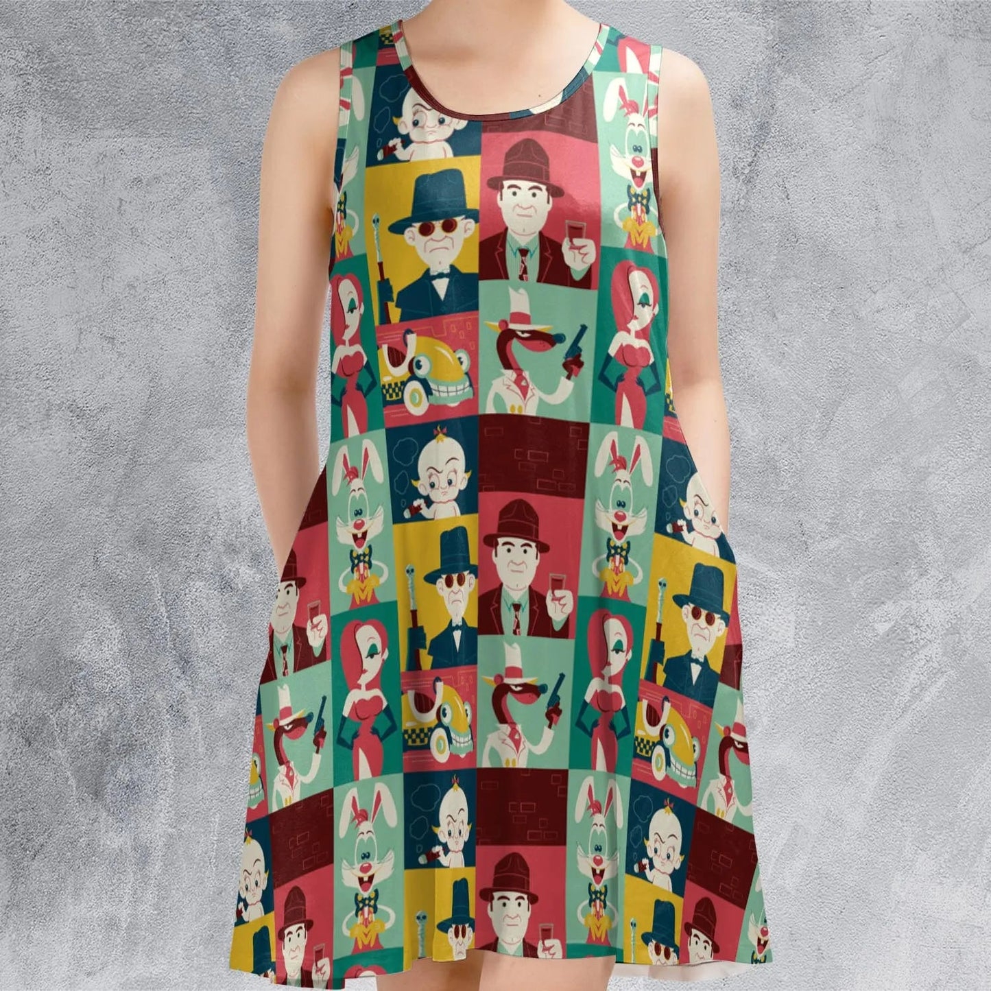 Casual Sleeveless Dress - KGAHRA5R