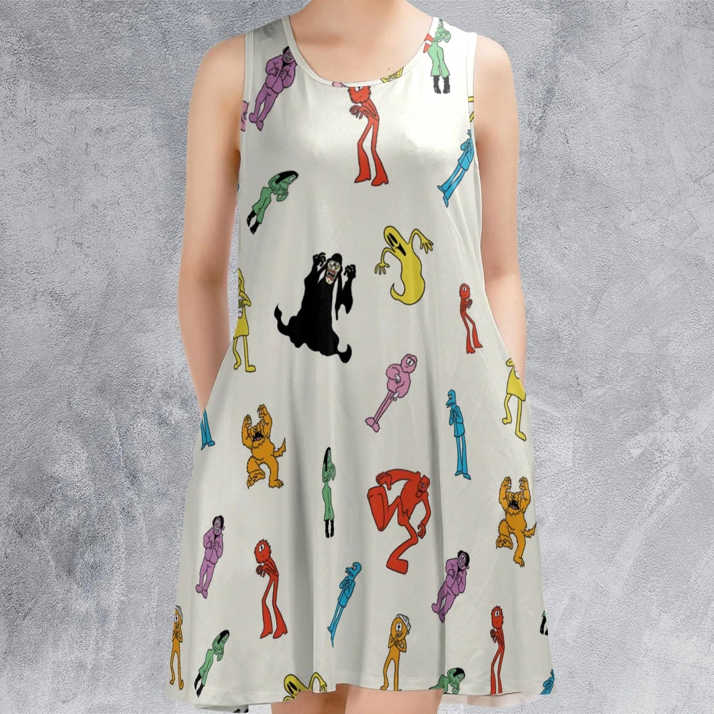 Casual Sleeveless Dress - ZAT3ZZ98