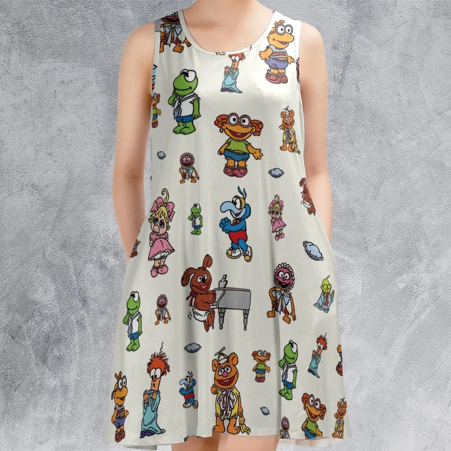 Casual Sleeveless Dress - YNGJ1U6F