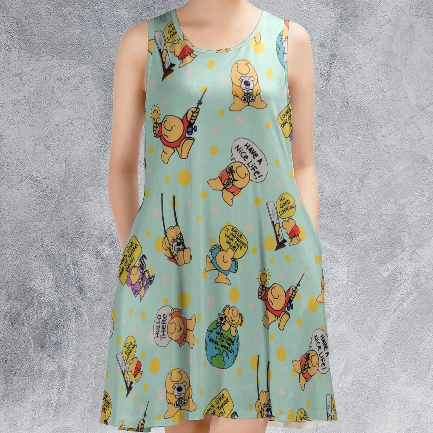 Casual Sleeveless Dress - Z47XL2BK
