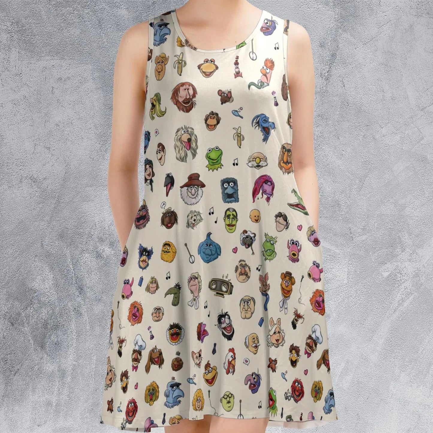 Casual Sleeveless Dress - AFNYDXU1