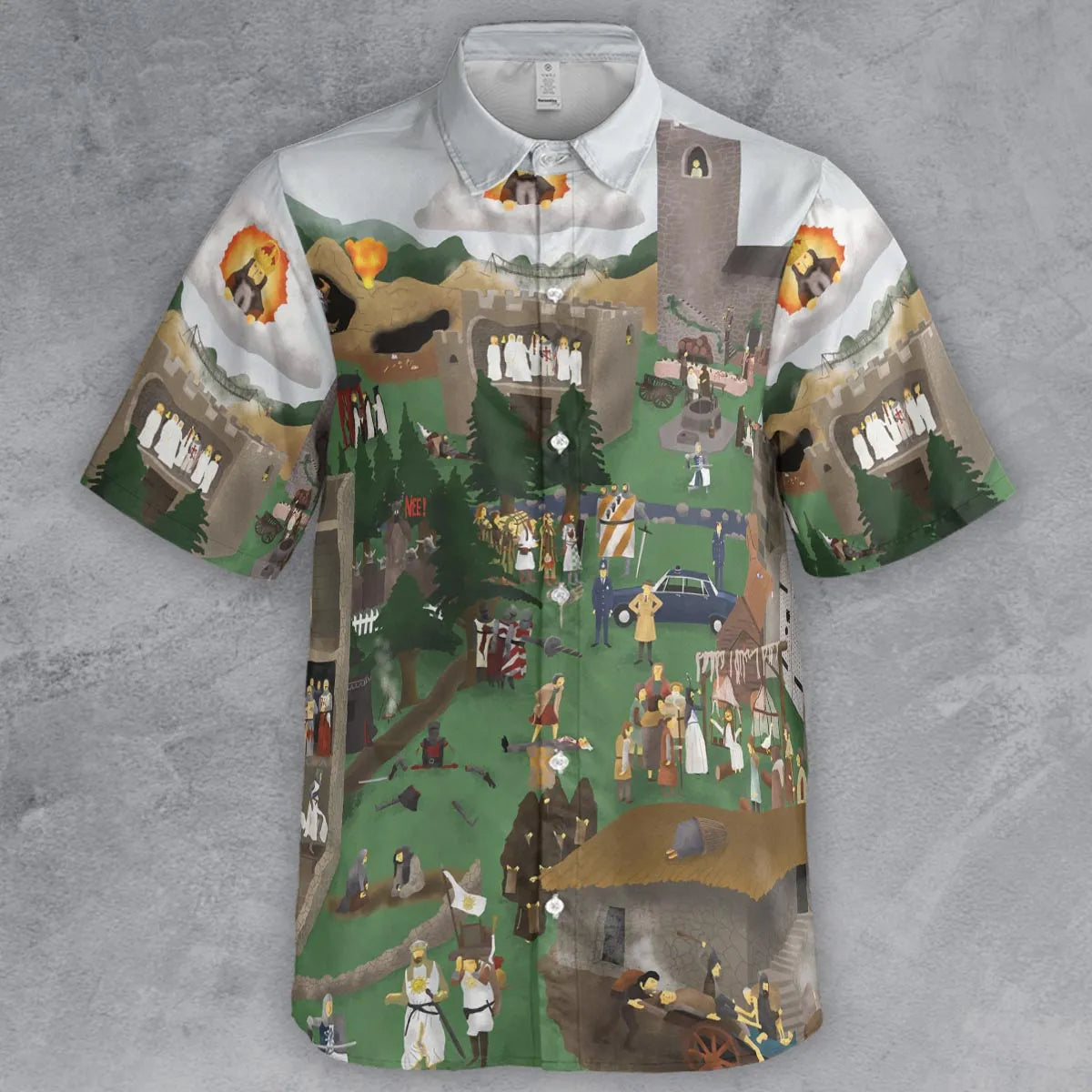 Short Sleeve Button Shirt - EKEKNURU