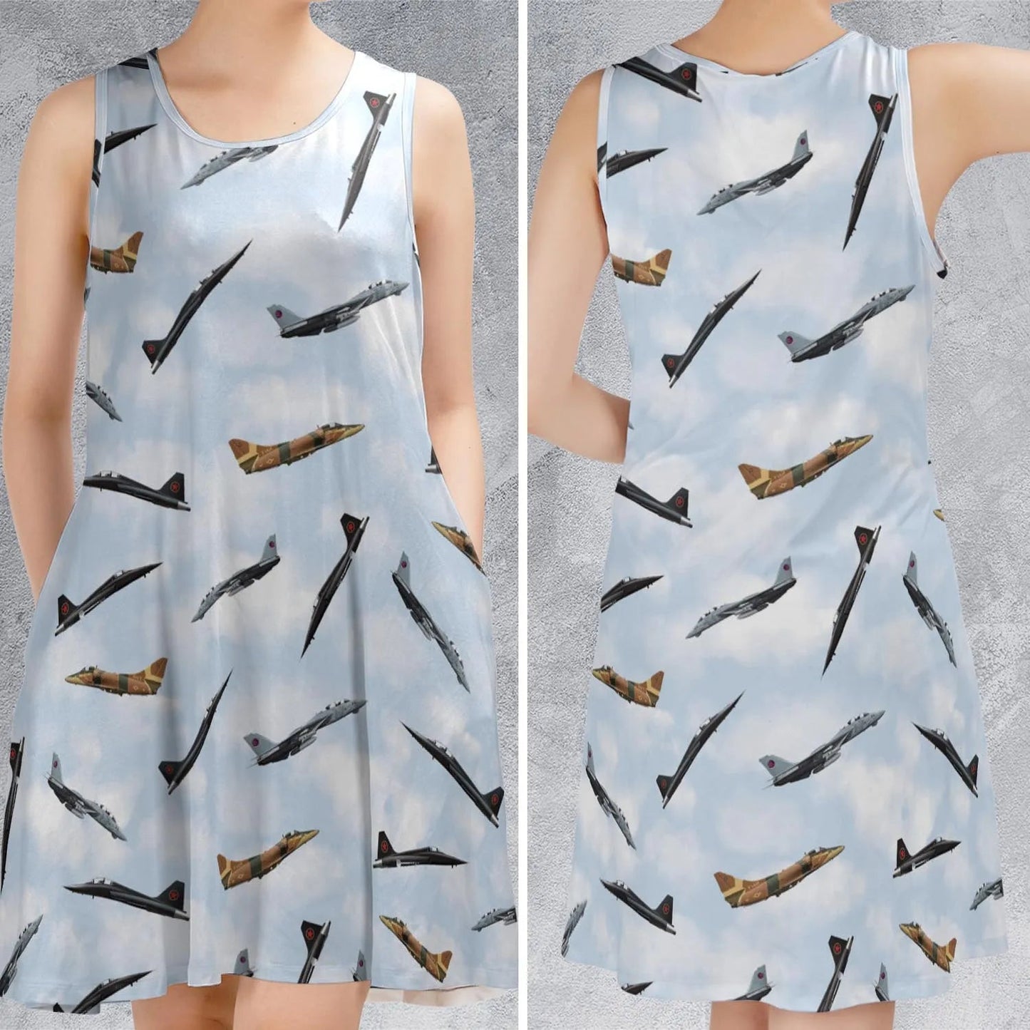 Casual Sleeveless Dress - HYYQXRND