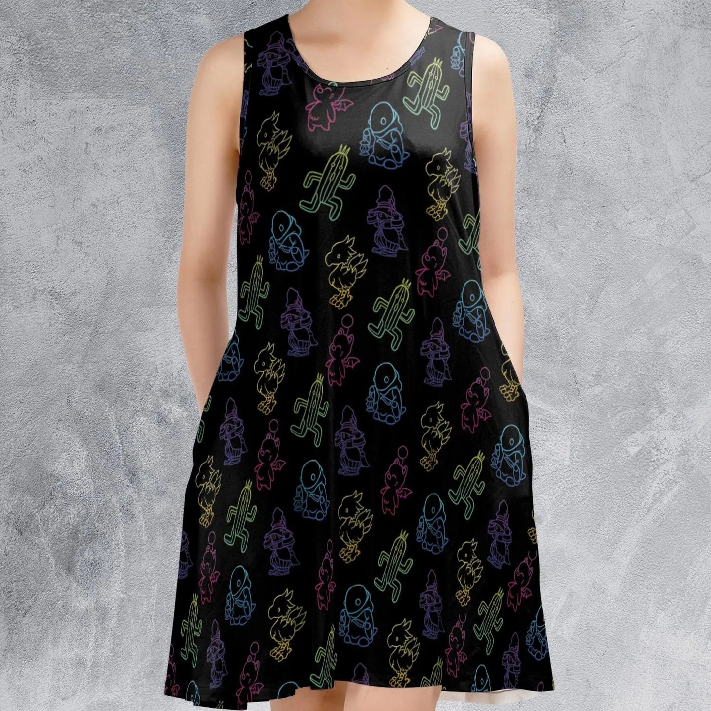 Casual Sleeveless Dress - UAU9R5MG