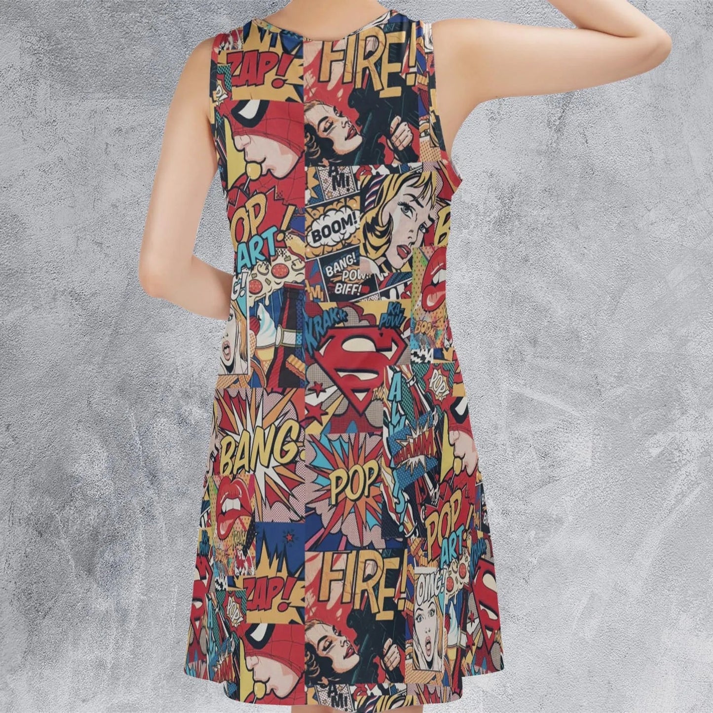 Casual Sleeveless Dress - BGFBVWBQ